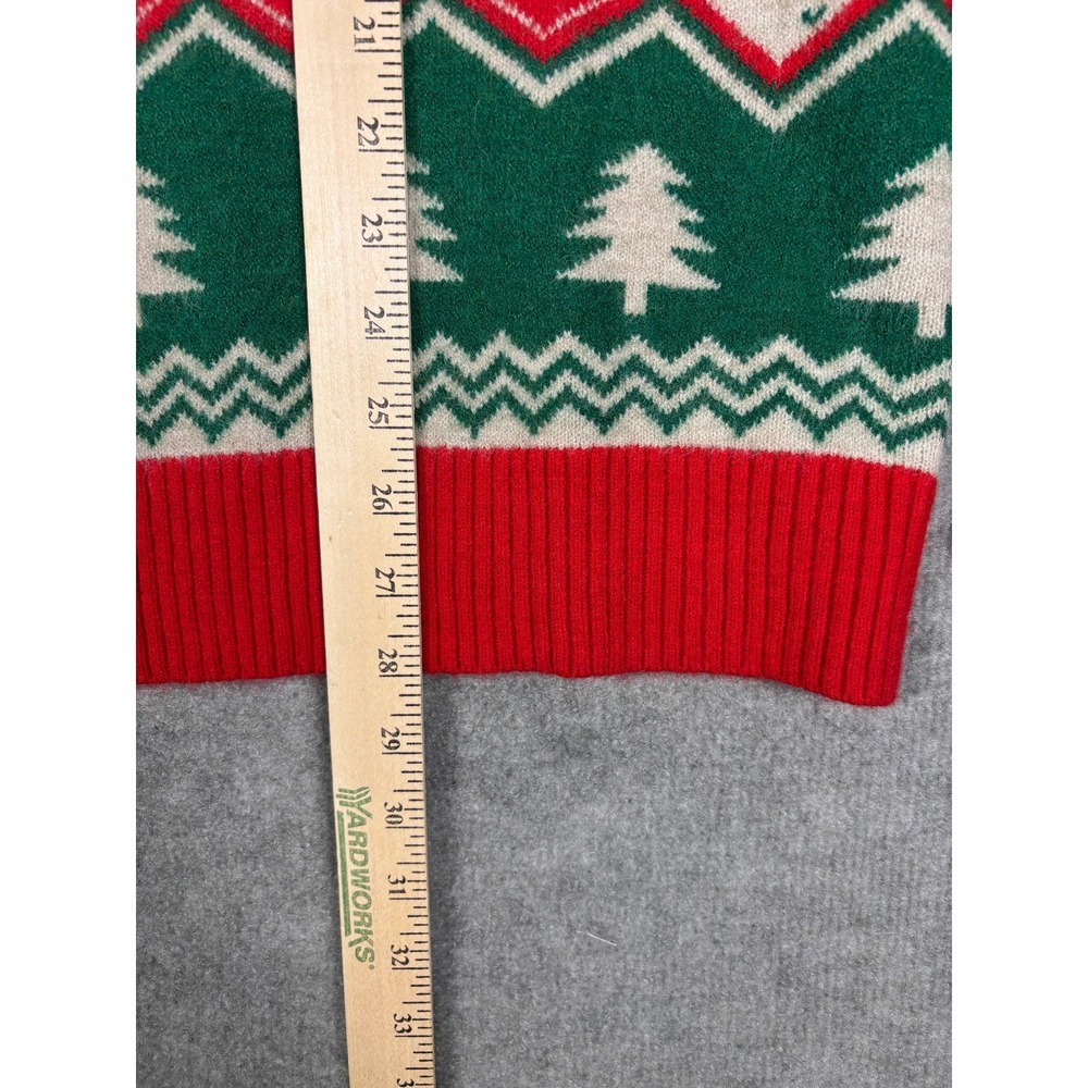 National Lampoon's Christmas Vacation Clark Griswold Sweater L Tan Red Green - Picture 9 of 9